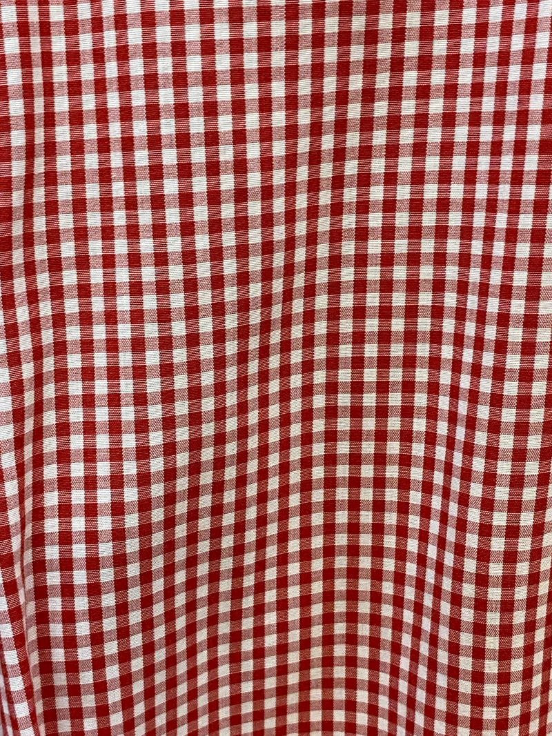Vintage Trachtenhemd Herren Gr. 41 rot weiß kariert Gilberto Classic