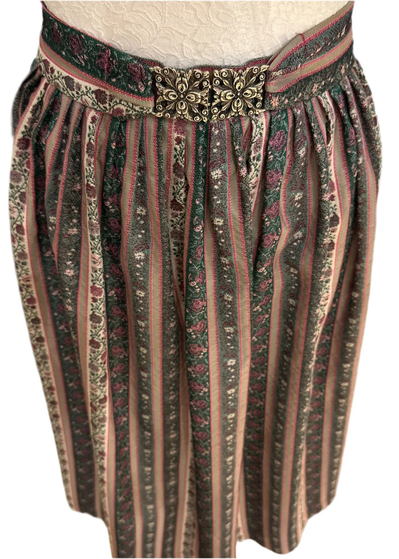 Dirndlschürze Berlin & Wolff grün/rosa 80cm