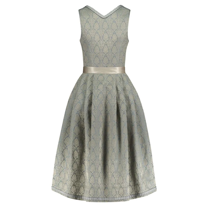 Hochzeitsdirndl Maria silberblau