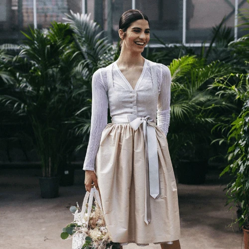 Hochzeitsdirndl Amalia creme