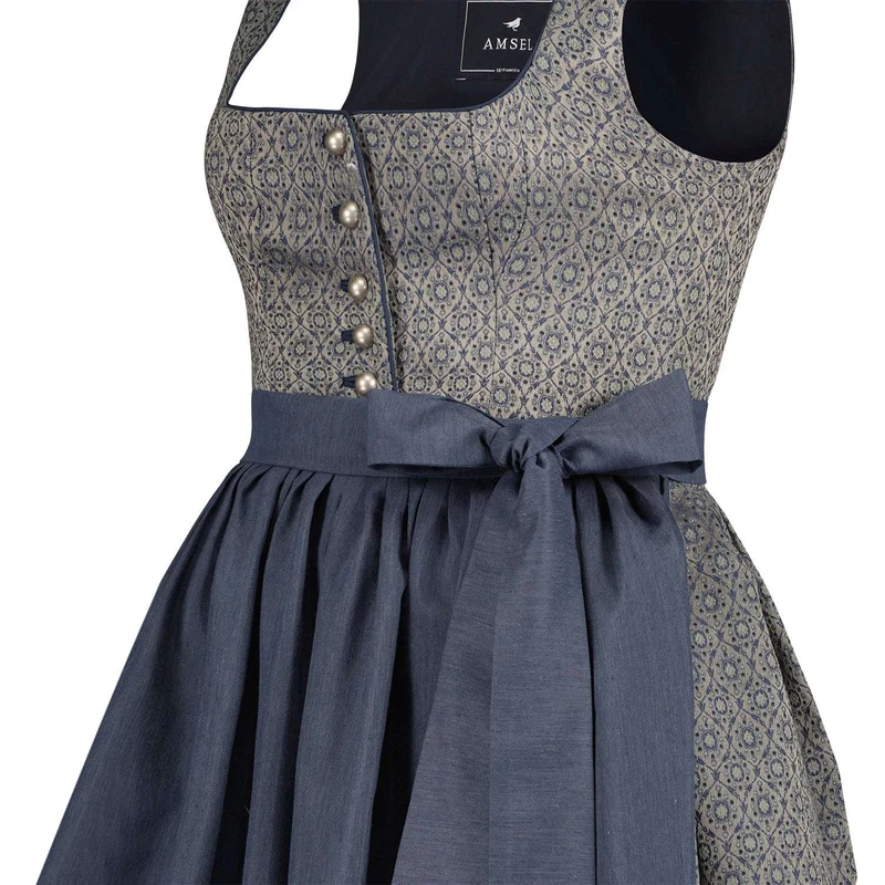 Dirndl Kira silberblau