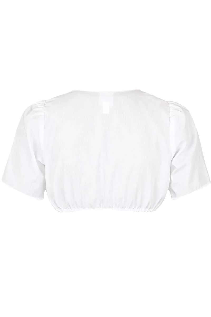 Dirndlbluse mit Perlmuttknöpfen