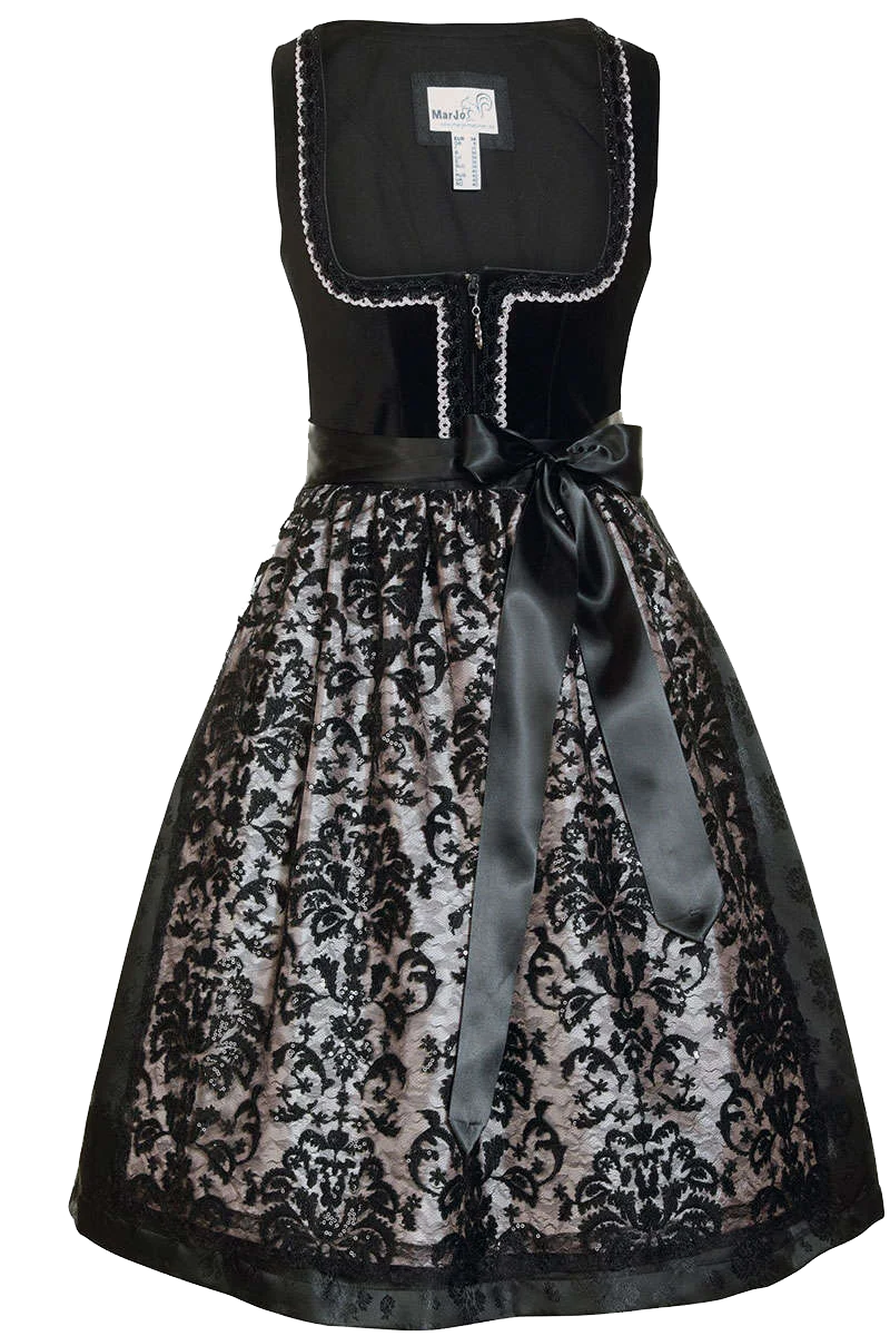 Dirndl mit Spitzenschürze