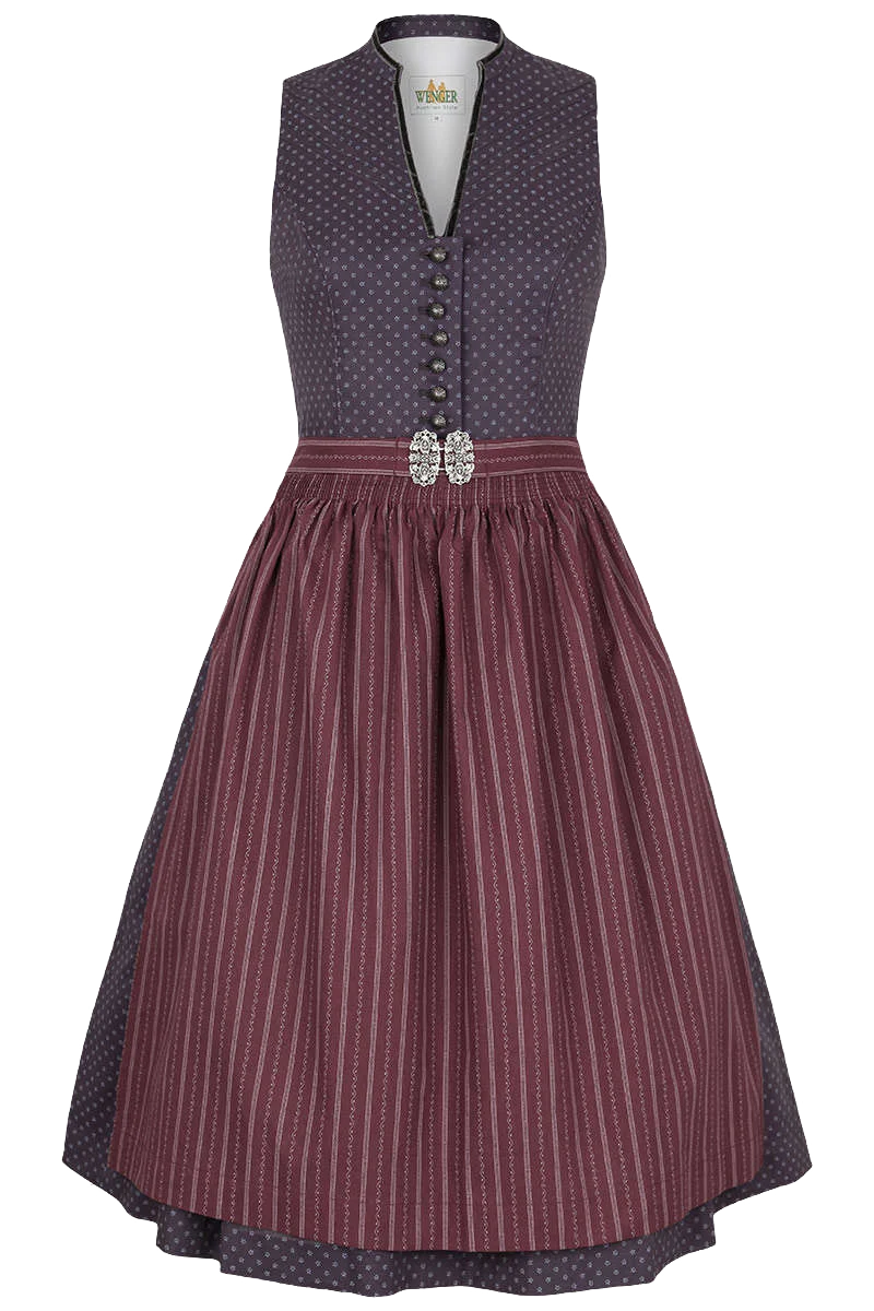 Baumwoll Waschdirndl hochgeschlossen