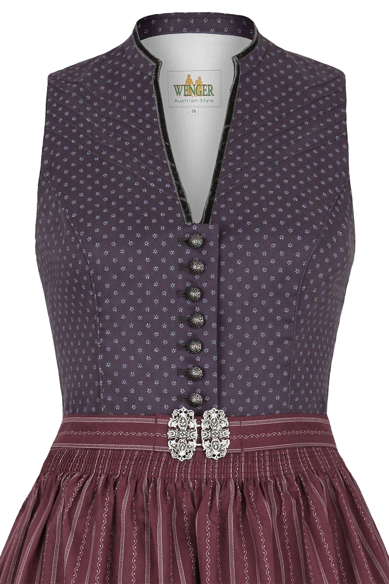 Baumwoll Waschdirndl hochgeschlossen
