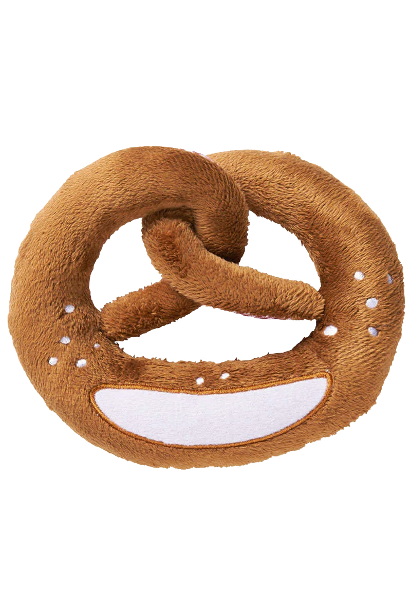 Baby Rassel Brezel aus Plüsch