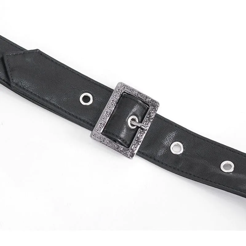 Lange Gothic-Überröcke mit Rüschenschnalle für Damen