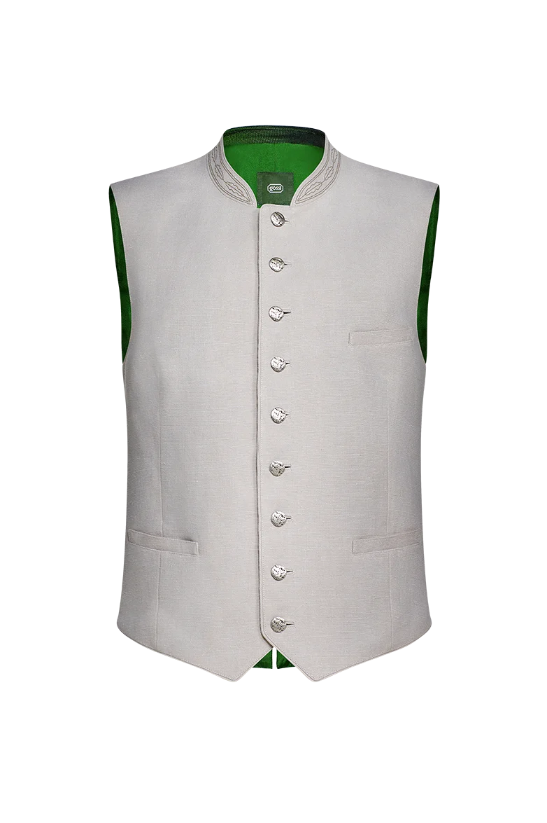 Ausseer Gilet Original Bauernleinen