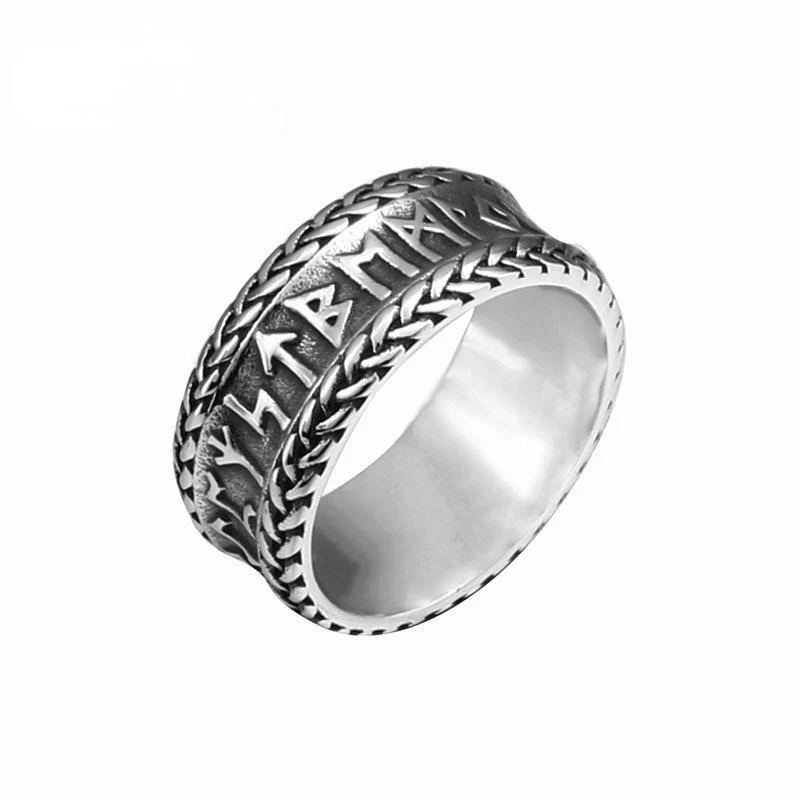 Punk-Ring mit Buchstabenbindung für Herren