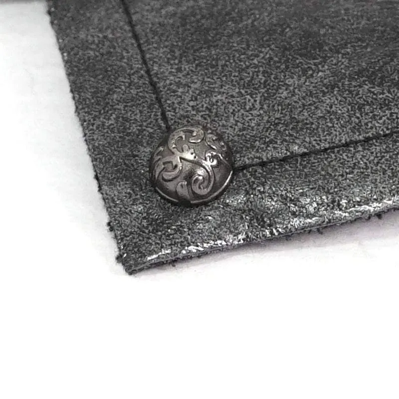 Herren Gothic Nieten Elastische Bandage Schwarze Handschuhe mit Totenkopf-Reißverschluss