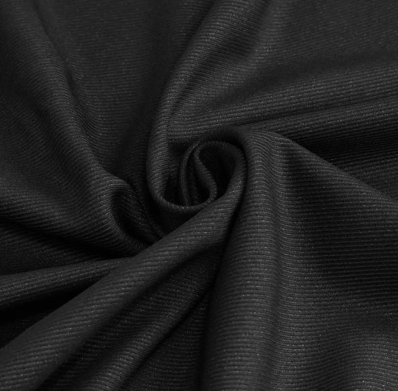 Herren Gothic Zweireiher Jacquard Schwalbenschwanz Anzug Mantel Schwarz