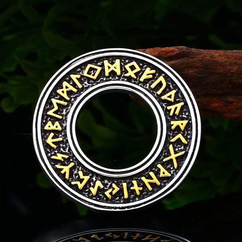 Punk-Buchstaben-Ring-Halskette für Herren