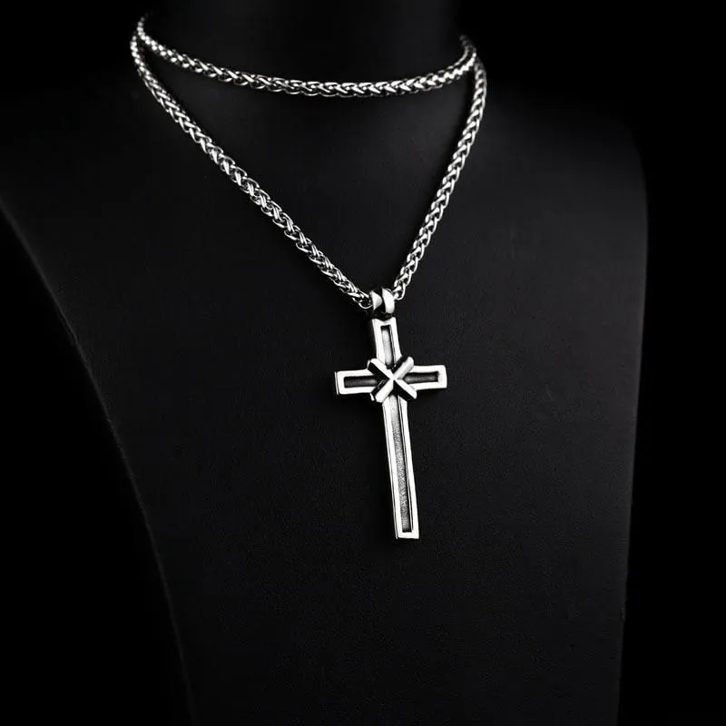 Gothic Punk Cross Halskette für Herren
