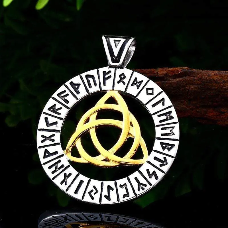 Punk Rune Celtic Knot Halskette für Herren