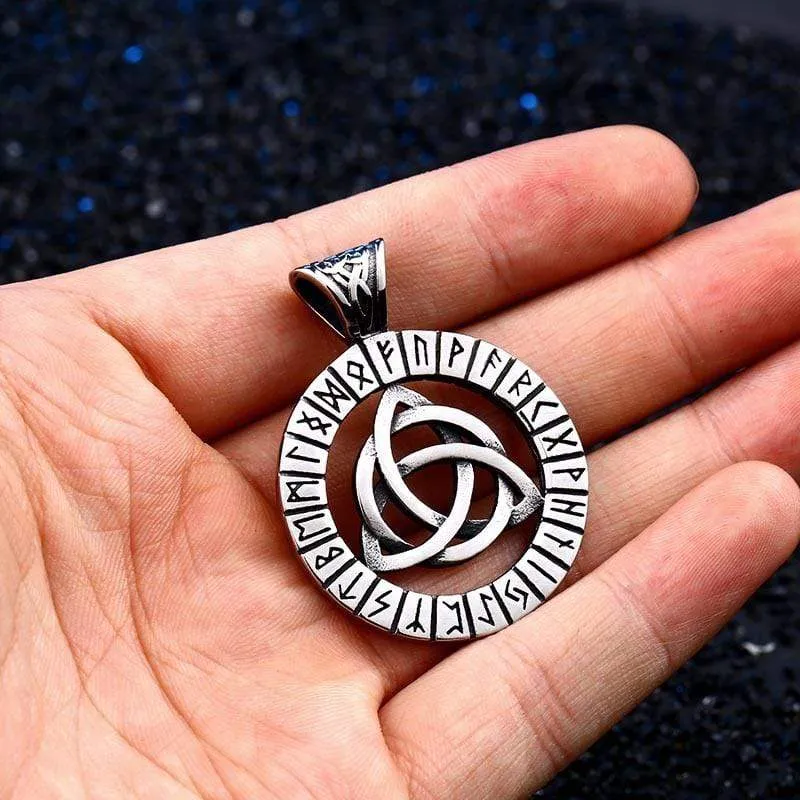 Punk Rune Celtic Knot Halskette für Herren