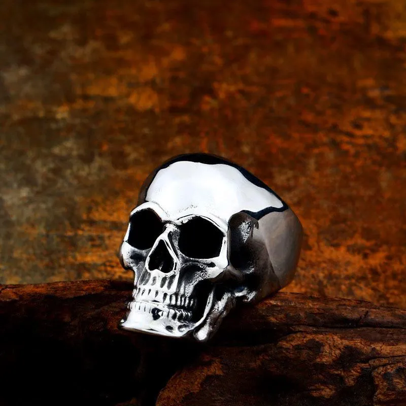 Gothic Punk Totenkopf Ring für Herren