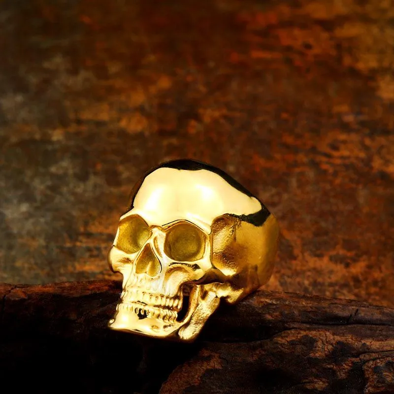 Gothic Punk Totenkopf Ring für Herren