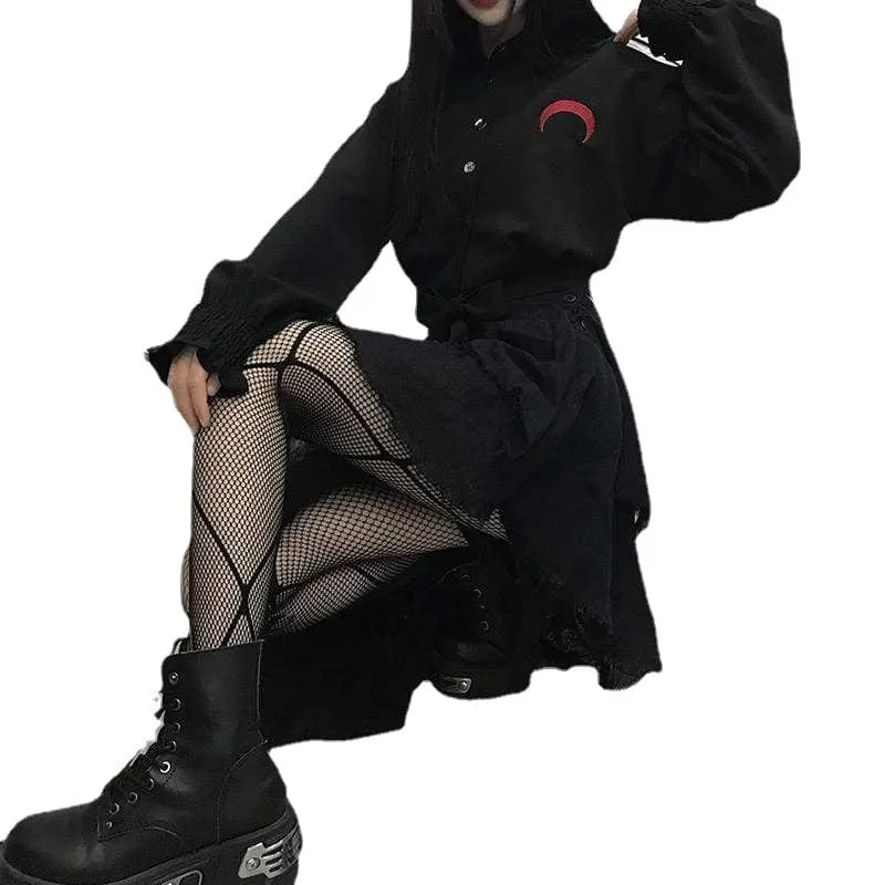 Frauen Moon Netzstrümpfe