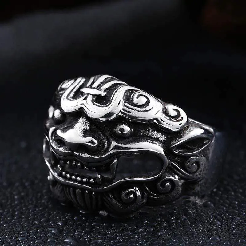 Herren Punk Lucky Kylin Ringe
