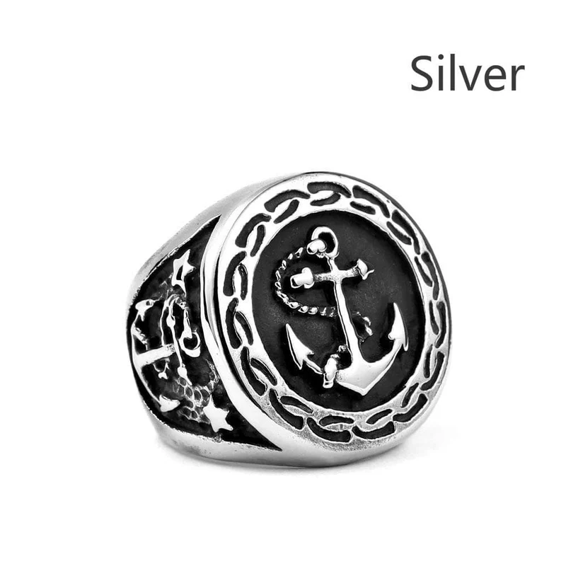 Punk Boat Anchor Rings für Herren
