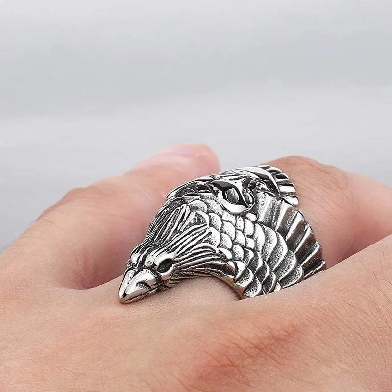 Herren Punk Corvus Corax Ringe