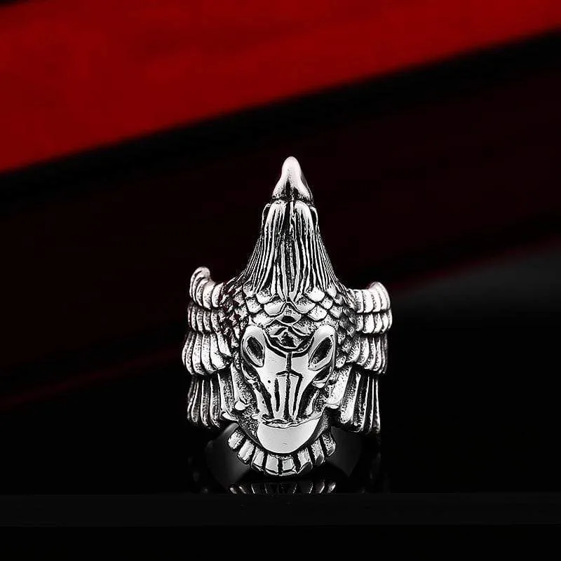 Herren Punk Corvus Corax Ringe