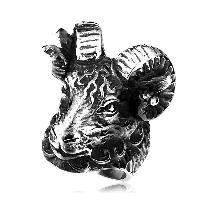 Herren Punk Schafskopf Ringe