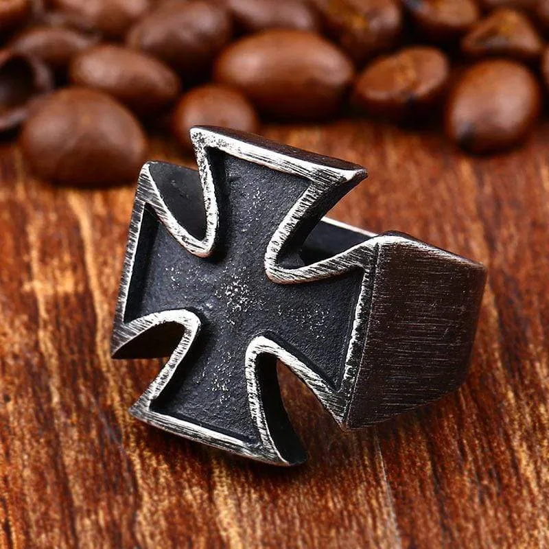 Punk Cross Rings für Herren