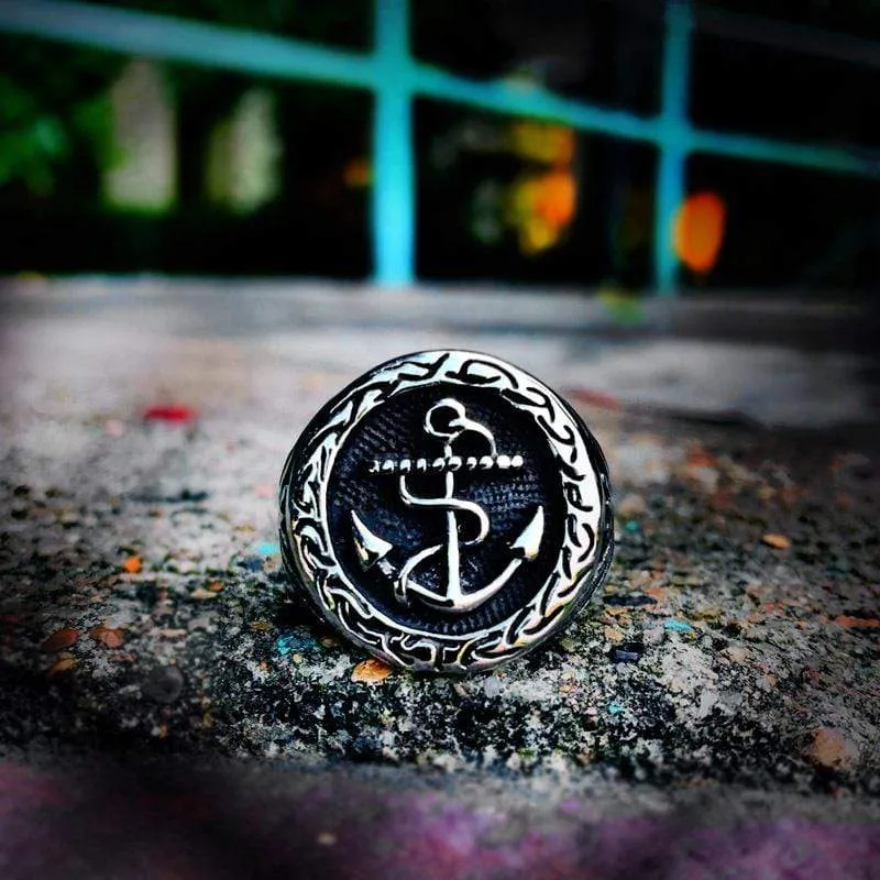Punk Boat Anchor Rings für Herren