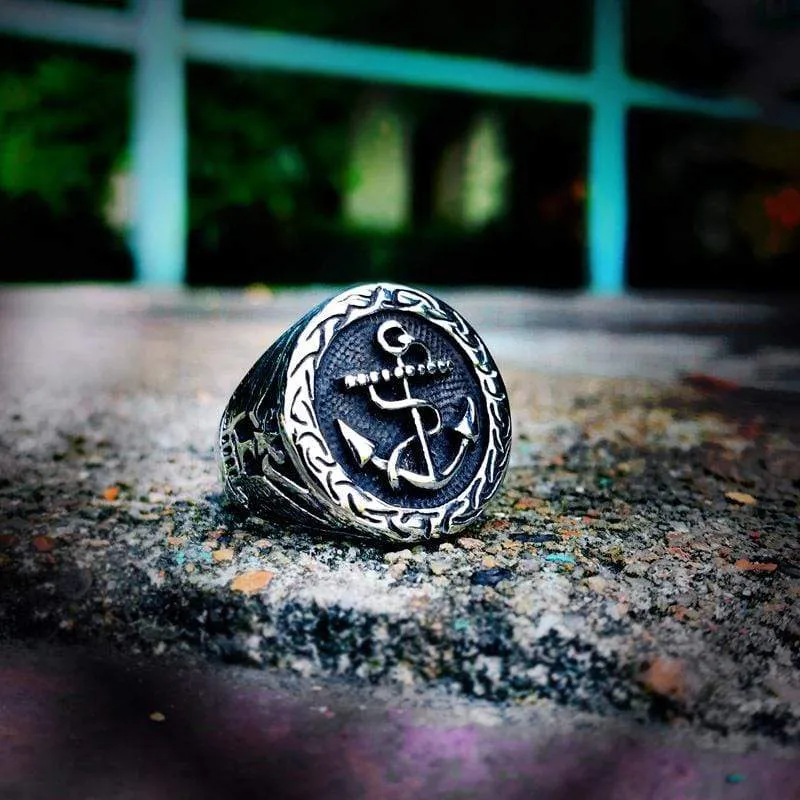 Punk Boat Anchor Rings für Herren