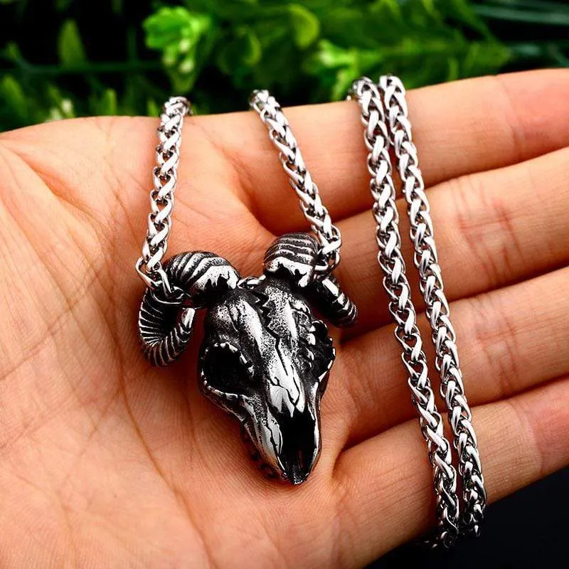 Herren Punk Sheepshead Halsketten