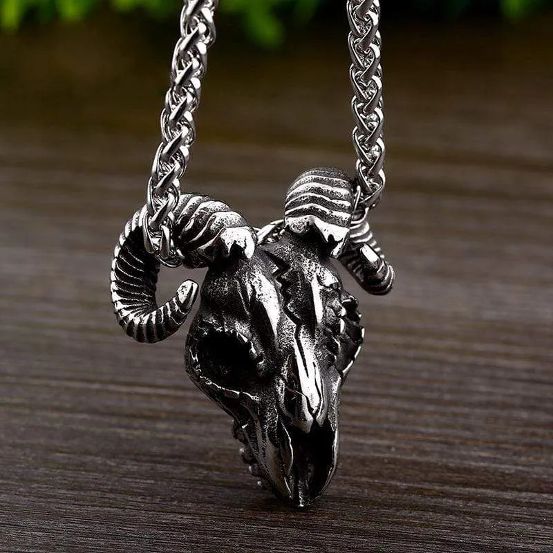 Herren Punk Sheepshead Halsketten