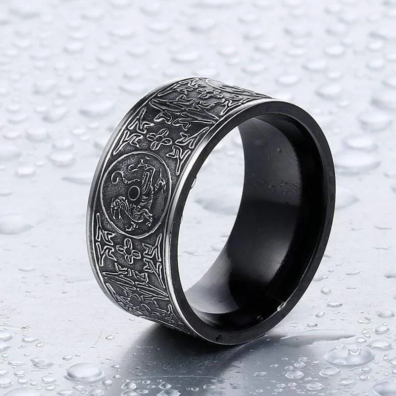 Herren Punk Four God Beast Ringe