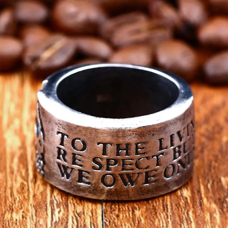 Herren Punk Skull Rings