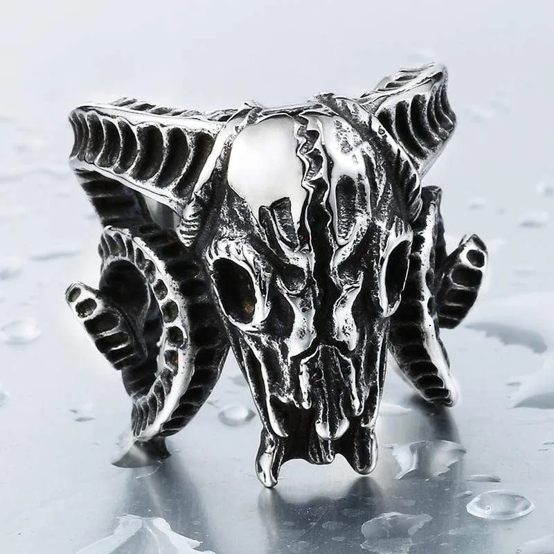 Herren Punk Schafskopf Ringe