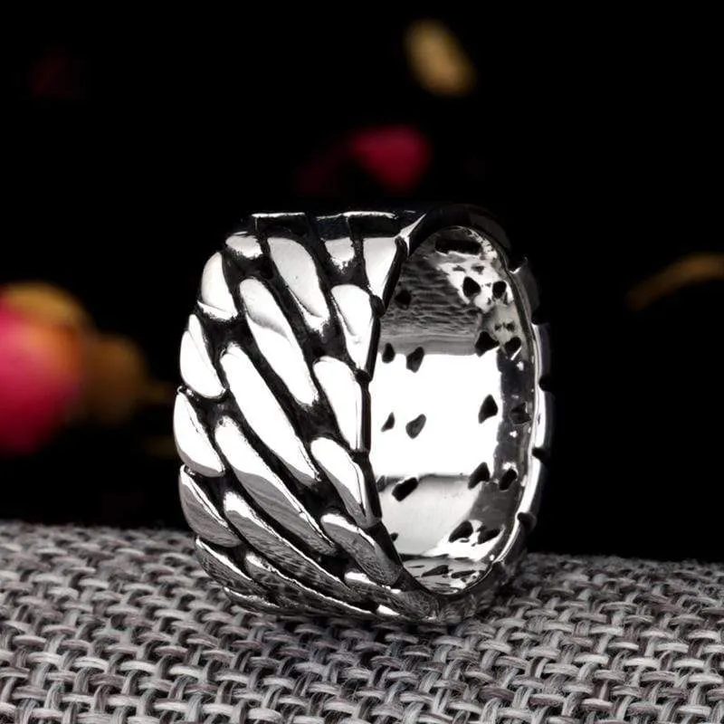 Herren Punk Squama Ringe