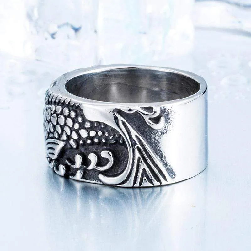 Herren Punk Fische Ringe