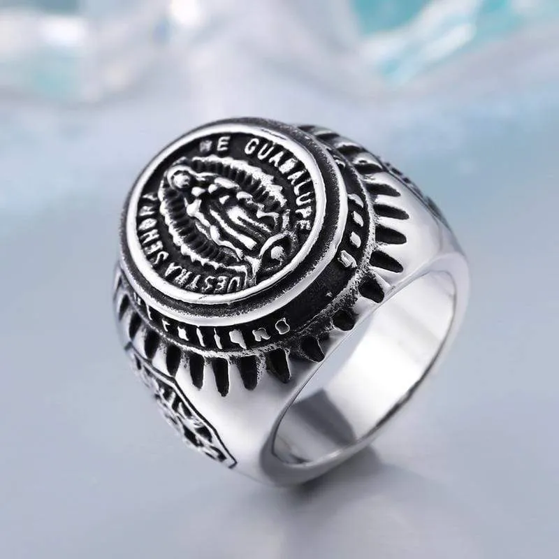 Herren Punk Jungfrau Maria Ringe