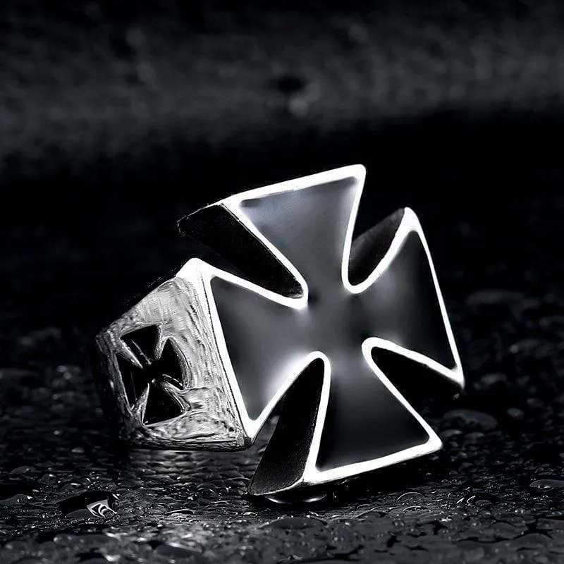 Punk Cross Rings für Herren