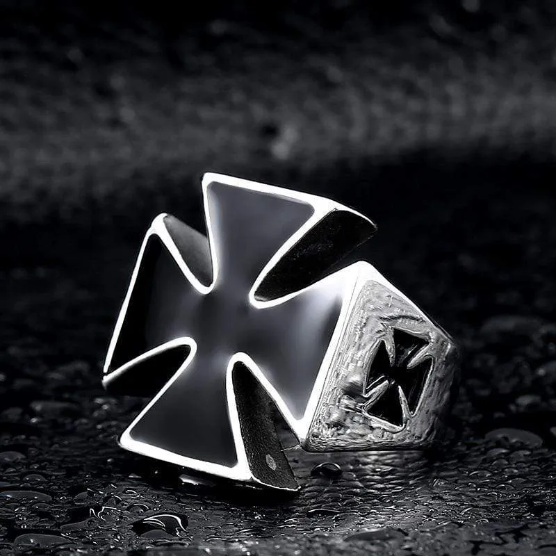 Punk Cross Rings für Herren