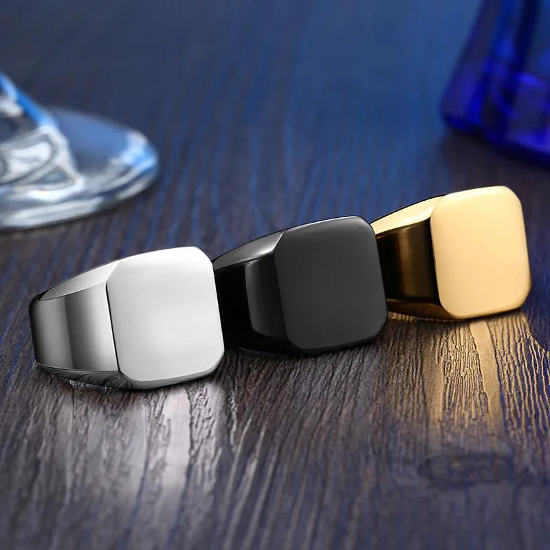 Punk Pure Color Ringe für Herren