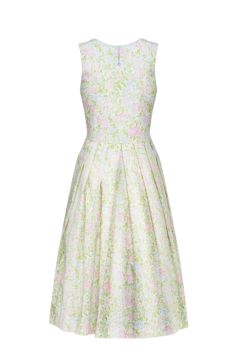 Millefleurskleid mit Modelmuster