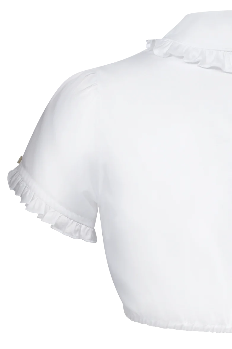 Dirndlbluse mit Schalfacon-Kragen