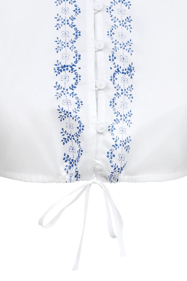 Modeldruck-Bluse
