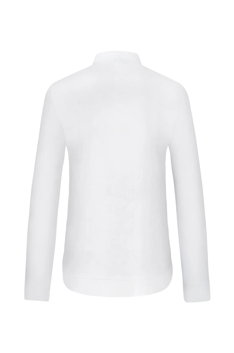 Bluse mit prachtvollem Waffelsmok