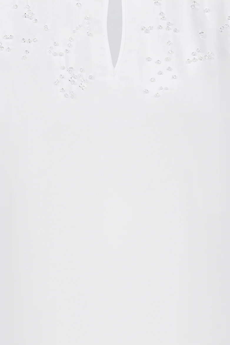 Bluse mit handgesetztem Strass