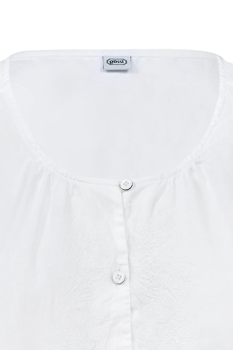 Bluse mit Paisley-Stickerei