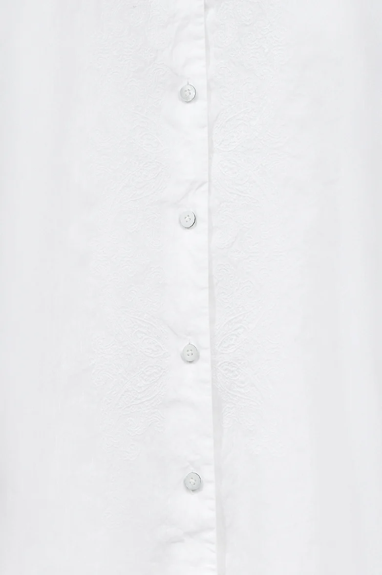 Bluse mit Paisley-Stickerei