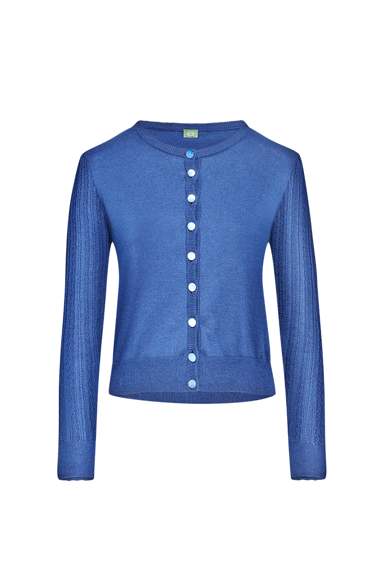 Jacke mit traditionellen Strickmustern