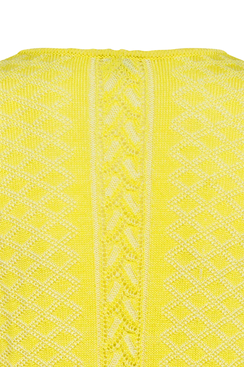 Plattierte Strickjacke mit Brokatmuster